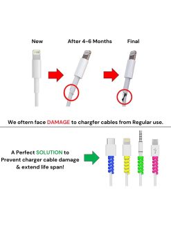 Alternative view of Highly Flexible Silicone cable protectors (4 pcs)