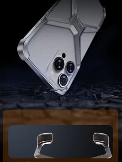 Ultra Thin Aluminium Alloy X Shaped Metal Case for Apple Iphone 13/14/15 Edge Zapvi