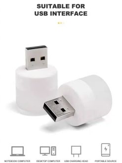 Alternative view of Mini USB Night Light White