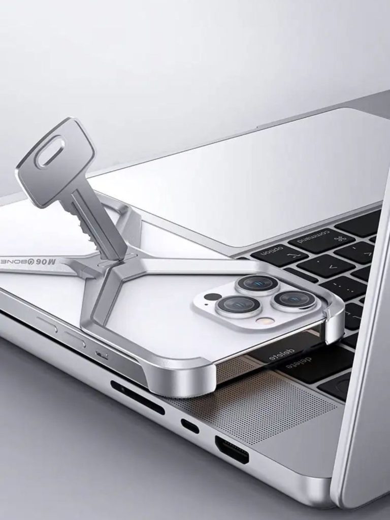 Ultra Thin Aluminium Alloy X Shaped Metal Case for Apple Iphone 13/14/15