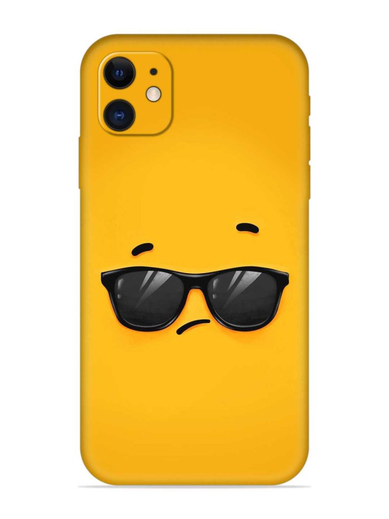 Attitude Glass Art Embossed Soft Silicone Case for Apple Iphone 11
