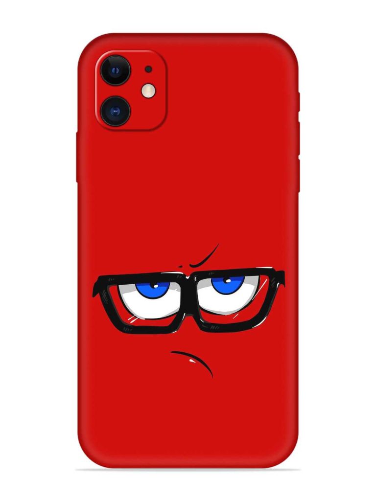 Rad Angry Face Embossed Soft Silicone Case for Apple Iphone 11