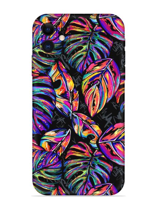 Tropical Seamless Vector Embossed Soft Silicone Case for Apple Iphone 11 Edge Zapvi