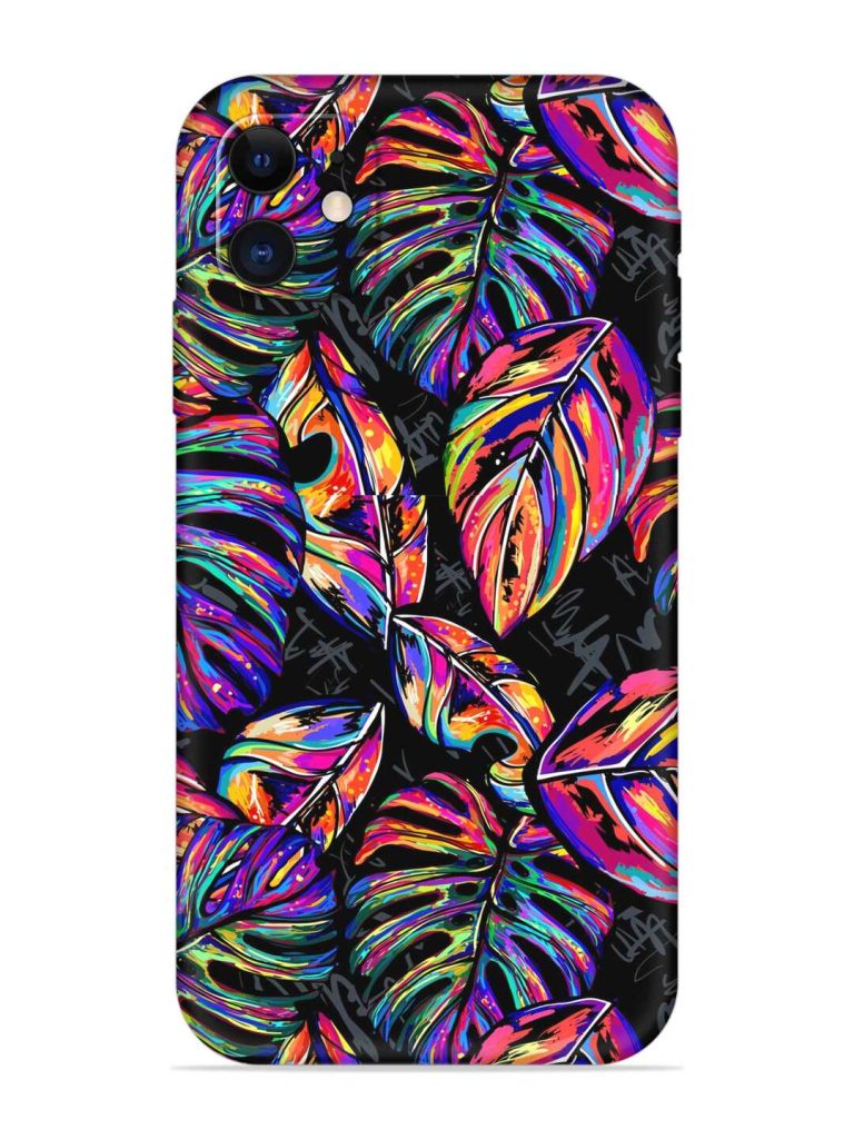 Tropical Seamless Vector Embossed Soft Silicone Case for Apple Iphone 11