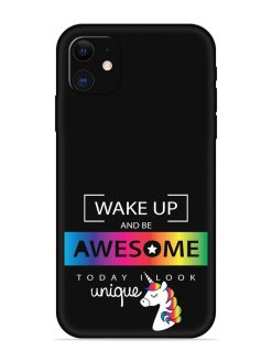 Inspirational Quote Unicorn Embossed Soft Silicone Case for Apple Iphone 11