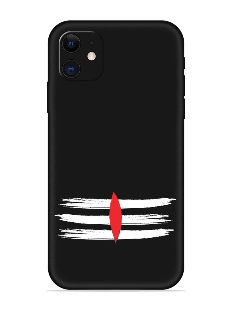 Mahadev Tilak Vector Embossed Soft Silicone Case for Apple Iphone 11