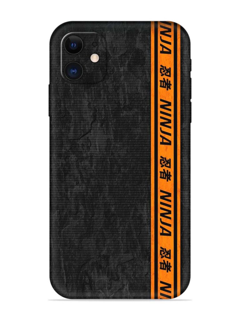 Ninja Srtips Embossed Soft Silicone Case for Apple Iphone 11