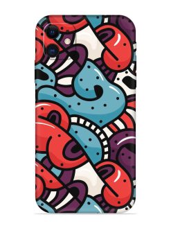 Seamless Backdrop Colorful Embossed Soft Silicone Case for Apple Iphone 11