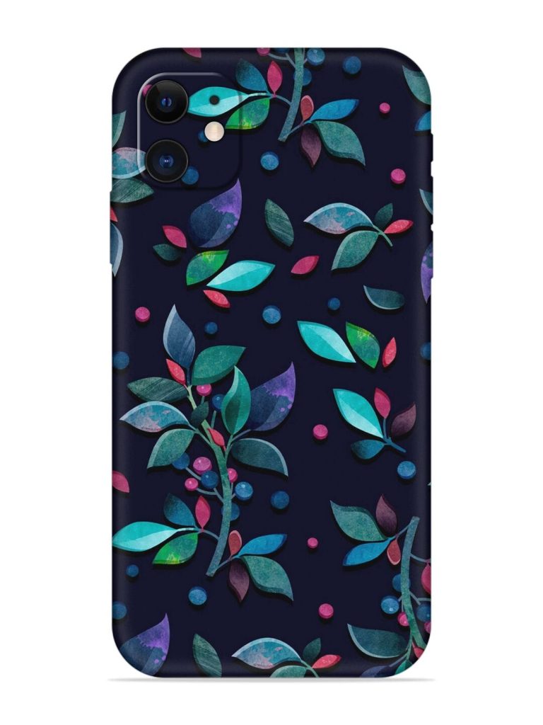 Decorative Watercolor Flower Embossed Soft Silicone Case for Apple Iphone 11