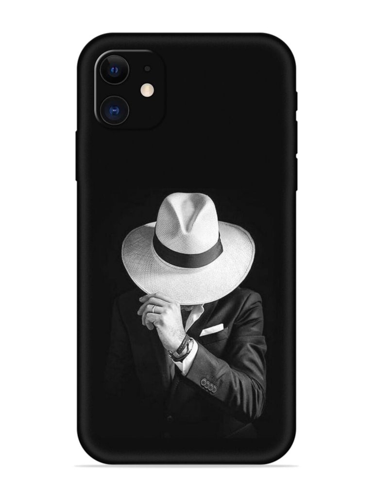 Men Under Hat Embossed Soft Silicone Case for Apple Iphone 11
