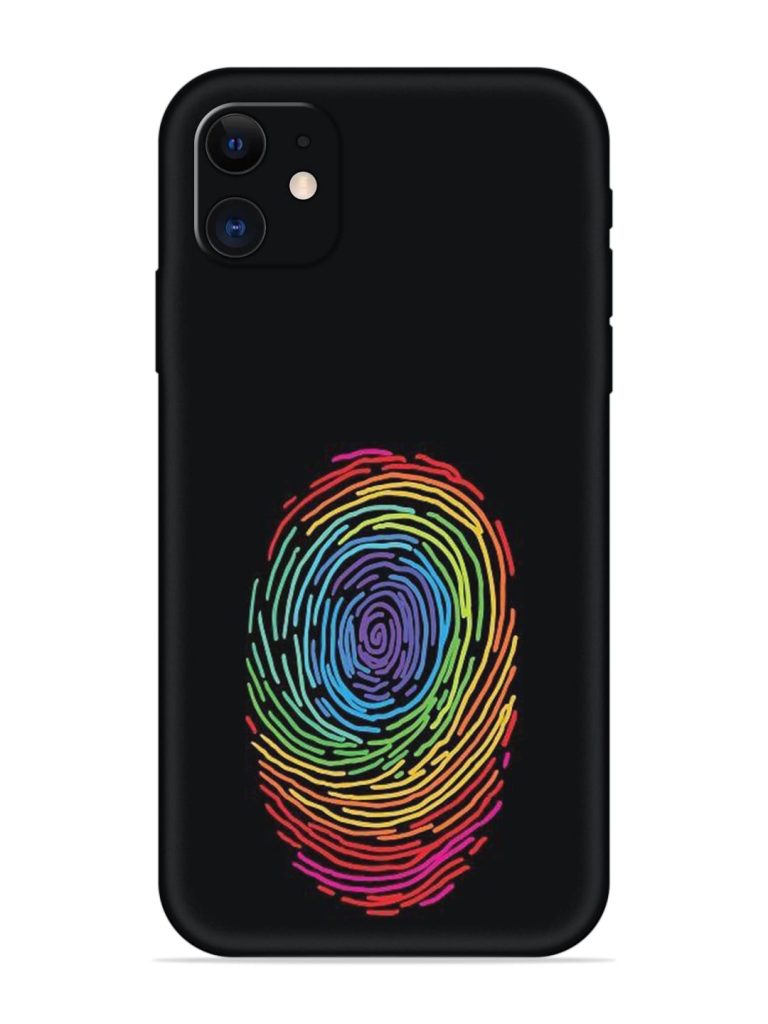 Fingerprint Of Thumb Art Embossed Soft Silicone Case for Apple Iphone 11