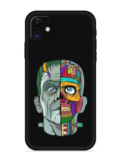 Men Vs Skull Embossed Soft Silicone Case for Apple Iphone 11