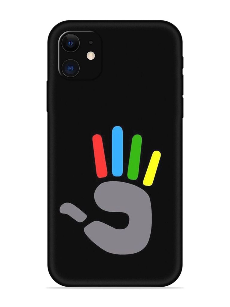 Palm Art Embossed Soft Silicone Case for Apple Iphone 11