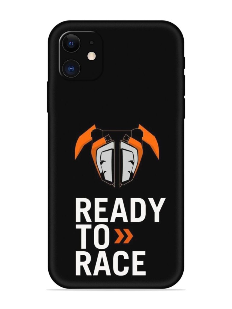 Ready To Race Embossed Soft Silicone Case for Apple Iphone 11