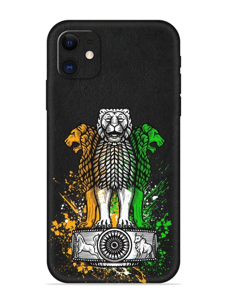 Pillars Of Ashoka Embossed Soft Silicone Case for Apple Iphone 11