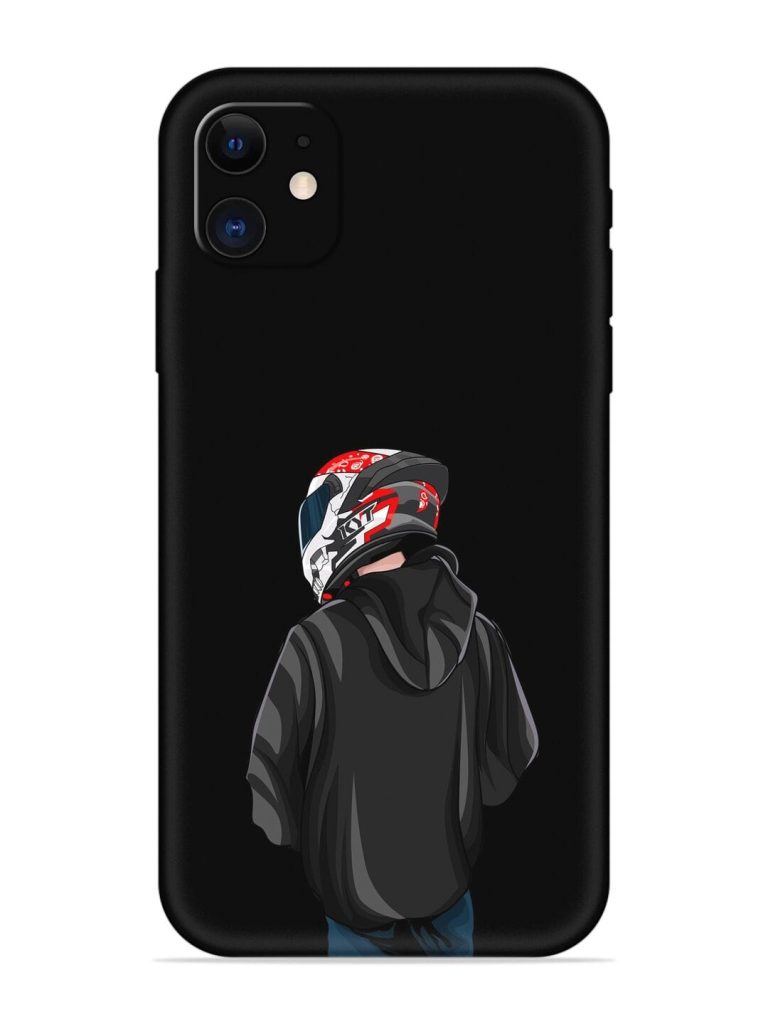 Motorcycle Rider Embossed Soft Silicone Case for Apple Iphone 11