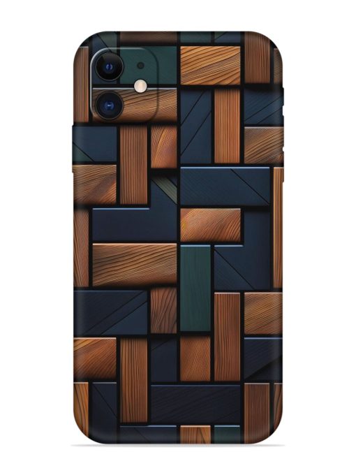 Wooden Background Cubes Embossed Soft Silicone Case for Apple Iphone 11 Edge Zapvi