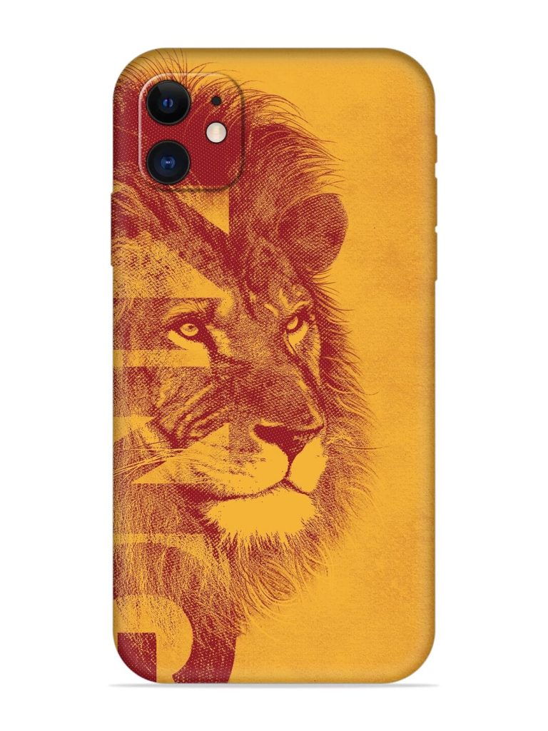 Gold Lion Crown Art Embossed Soft Silicone Case for Apple Iphone 11