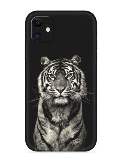 Tiger Art Embossed Soft Silicone Case for Apple Iphone 11