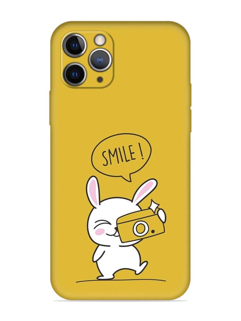 Hey Smile Please Embossed Soft Silicone Case for Apple Iphone 11 Pro
