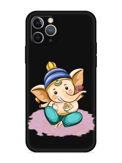 Bal Ganesh Vector Art Embossed Soft Silicone Case for Apple Iphone 11 Pro