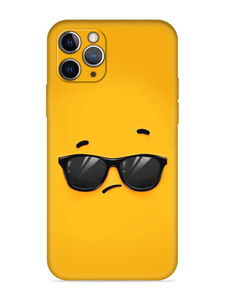 Attitude Glass Art Embossed Soft Silicone Case for Apple Iphone 11 Pro