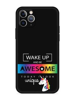 Inspirational Quote Unicorn Embossed Soft Silicone Case for Apple Iphone 11 Pro