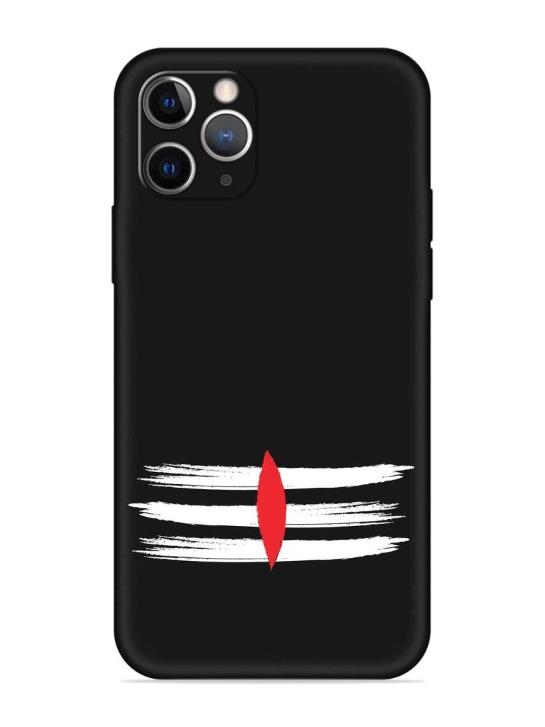 Mahadev Tilak Vector Embossed Soft Silicone Case for Apple Iphone 11 Pro