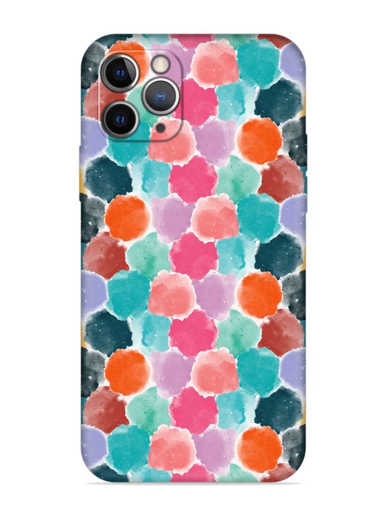 Colorful Seamless Pattern Embossed Soft Silicone Case for Apple Iphone 11 Pro