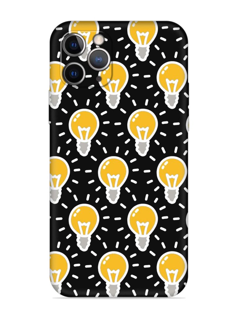 Light Bulb Seamless Embossed Soft Silicone Case for Apple Iphone 11 Pro
