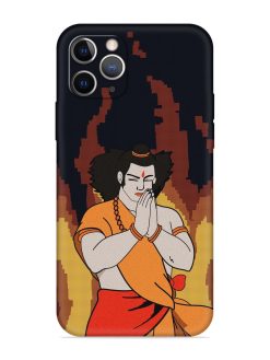 Shree Ram Vector Embossed Soft Silicone Case for Apple Iphone 11 Pro