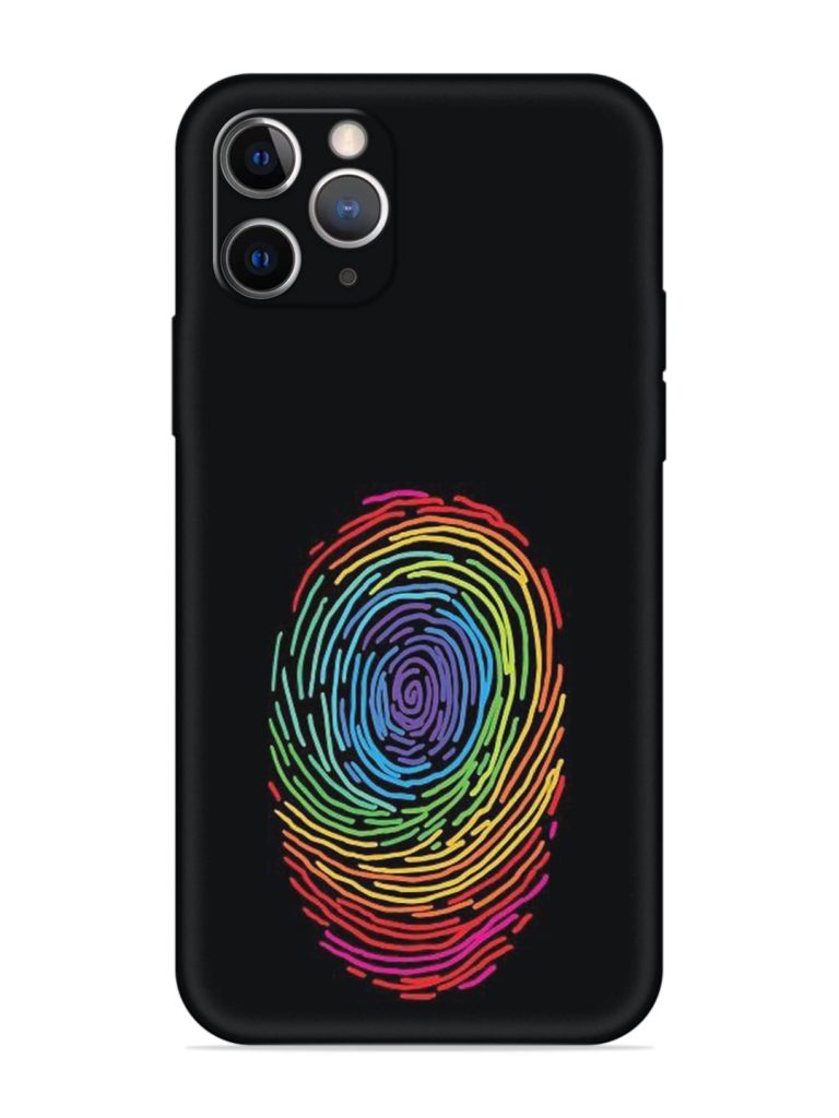 Fingerprint Of Thumb Art Embossed Soft Silicone Case for Apple Iphone 11 Pro
