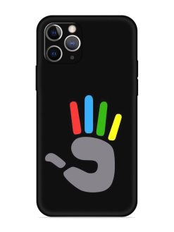 Palm Art Embossed Soft Silicone Case for Apple Iphone 11 Pro