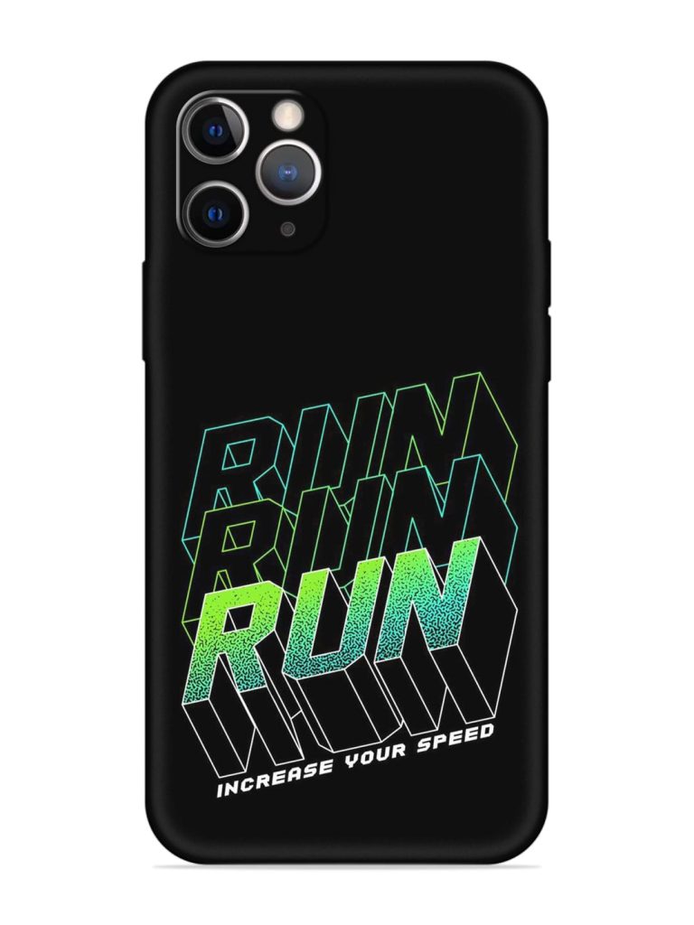 Run Embossed Soft Silicone Case for Apple Iphone 11 Pro