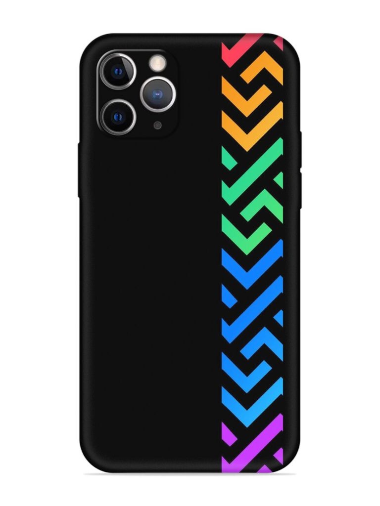 Colorshape Stripes Embossed Soft Silicone Case for Apple Iphone 11 Pro