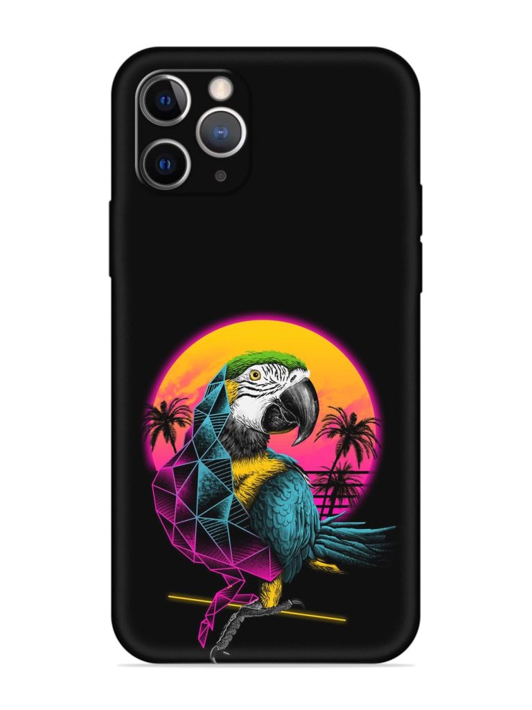 Rad Parrot Embossed Soft Silicone Case for Apple Iphone 11 Pro