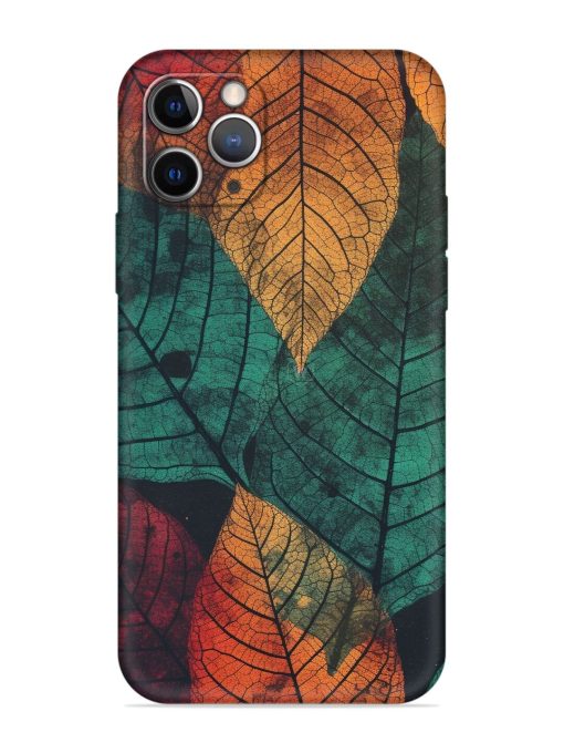 Leaves Artwork Embossed Soft Silicone Case for Apple Iphone 11 Pro Edge Zapvi