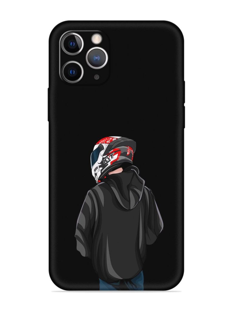 Motorcycle Rider Embossed Soft Silicone Case for Apple Iphone 11 Pro