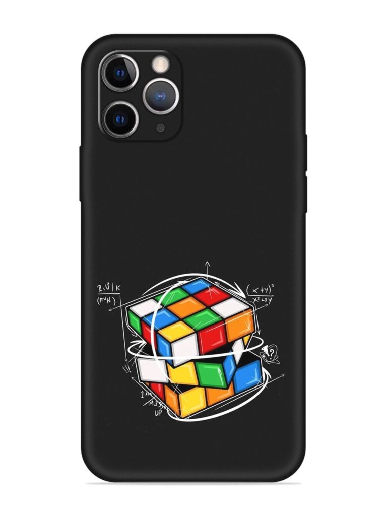 Cubik Vector Embossed Soft Silicone Case for Apple Iphone 11 Pro