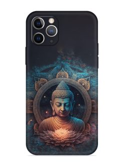Gautam Buddha Embossed Soft Silicone Case for Apple Iphone 11 Pro
