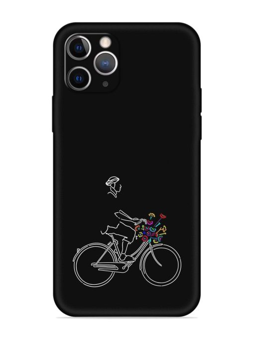 Minimalist Cycle Art Embossed Soft Silicone Case for Apple Iphone 11 Pro Edge Zapvi