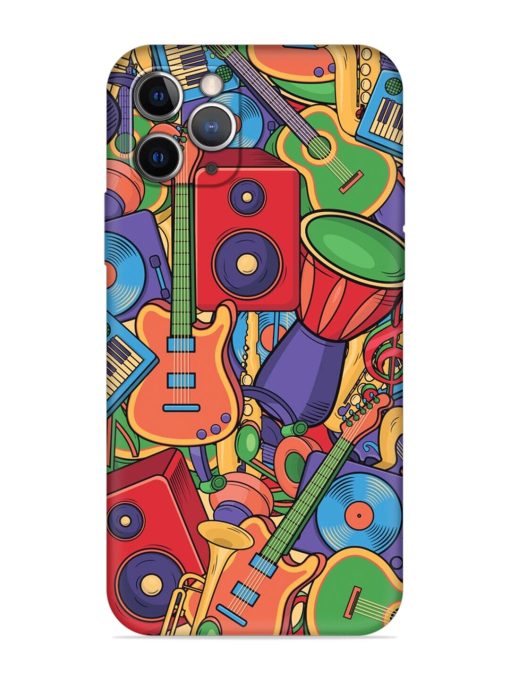 Colorful Music Art Embossed Soft Silicone Case for Apple Iphone 11 Pro Edge Zapvi