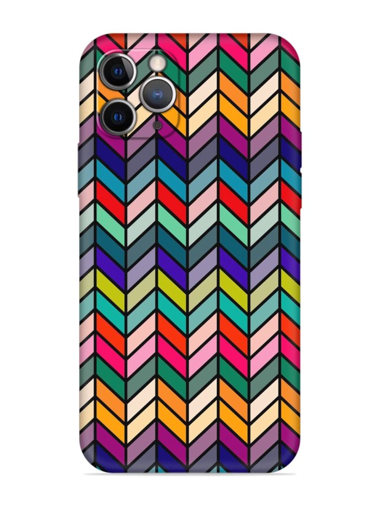 Retro Bauhaus Design Embossed Soft Silicone Case for Apple Iphone 11 Pro