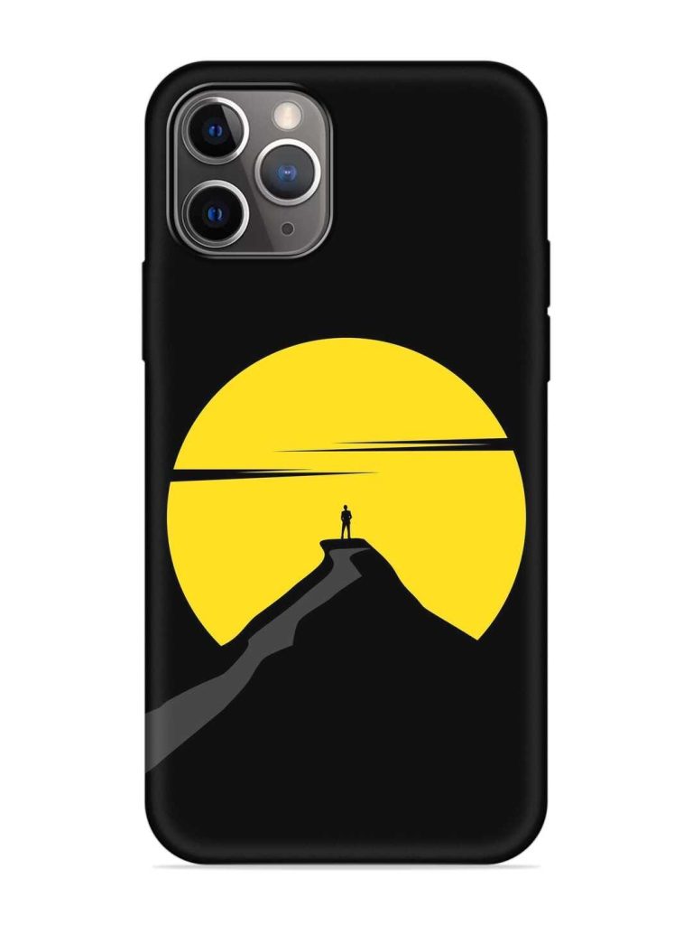Black Ultra Vector Embossed Soft Silicone Case for Apple Iphone 11 Pro Max
