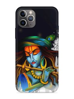 Krishna Art Embossed Soft Silicone Case for Apple Iphone 11 Pro Max