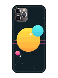 Round Vector Art Embossed Soft Silicone Case for Apple Iphone 11 Pro Max