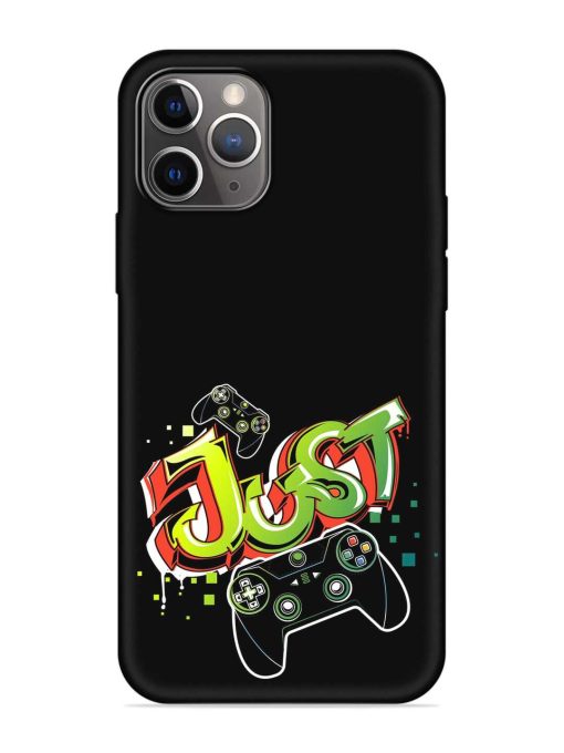 Graffiti Gamepad Illustration Embossed Soft Silicone Case for Apple Iphone 11 Pro Max Edge Zapvi