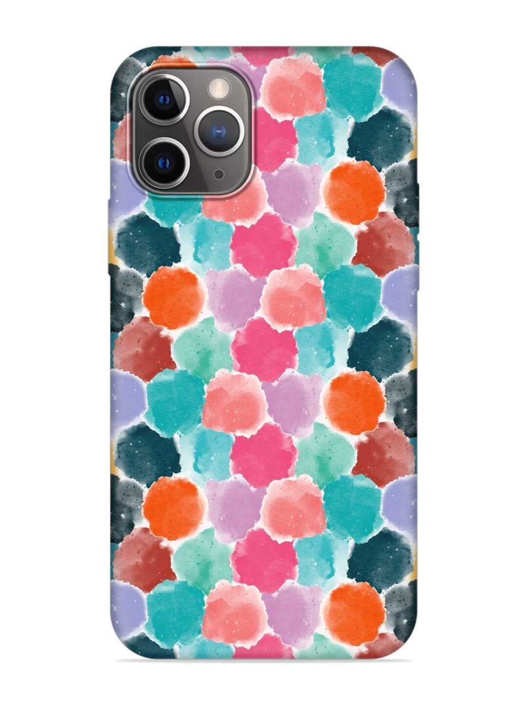 Colorful Seamless Pattern Embossed Soft Silicone Case for Apple Iphone 11 Pro Max