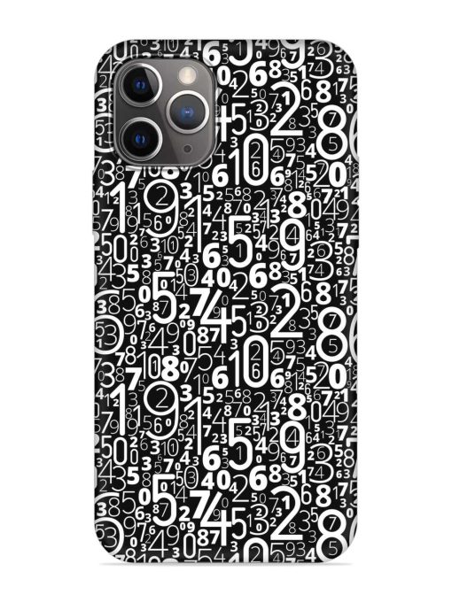 Many Numbers Different Embossed Soft Silicone Case for Apple Iphone 11 Pro Max Edge Zapvi