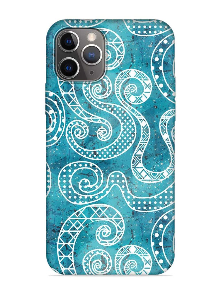 Vintage Curved Seamless Embossed Soft Silicone Case for Apple Iphone 11 Pro Max